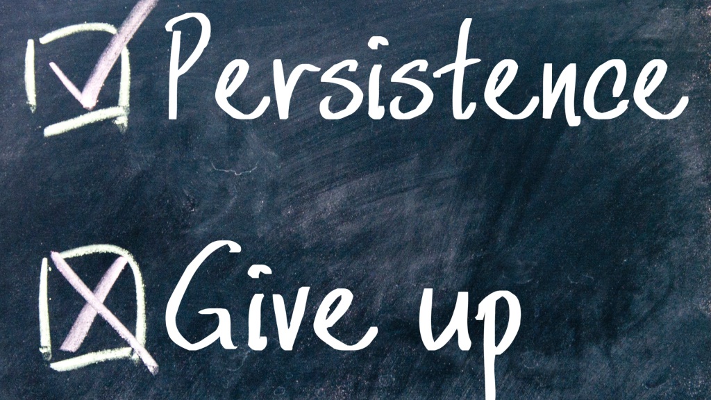 Persistence Can Predict Achievement